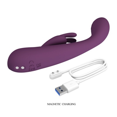 Pretty Love - Emma Rabbit Purple Vibrator With Stimulator - image 6