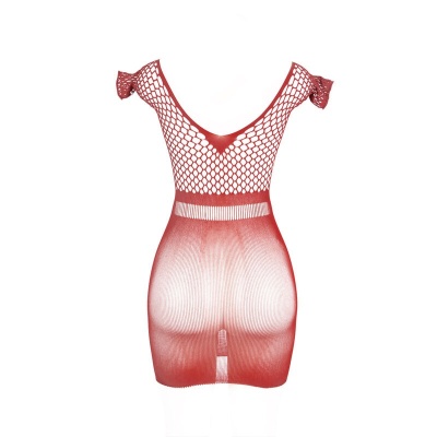 Subblime Short Red Crochet Grill Dress, One Size - image 5
