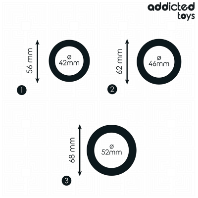 Addicted Toys Set of Flat Silicone Rings - image 5