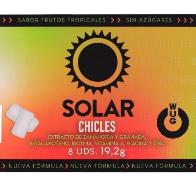 Wug Solar Sun Care Chewing Gum 8 Pack