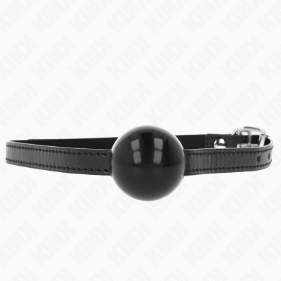 Kink Black Single Solid Ball 4cm Gag - image 1