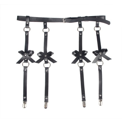 Subblime Leather Chain Leg Harness Black - image 4