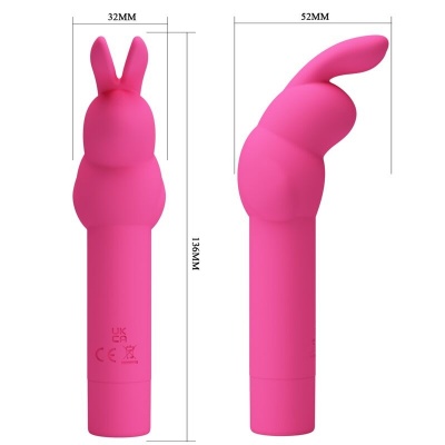 Pretty Love Gerardo Fuchsia Rabbit Silicone Vibrator - image 7