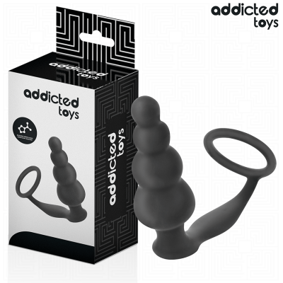 Addicted Toys Anal Plug with Ring Silicone Model 5 - image 2
