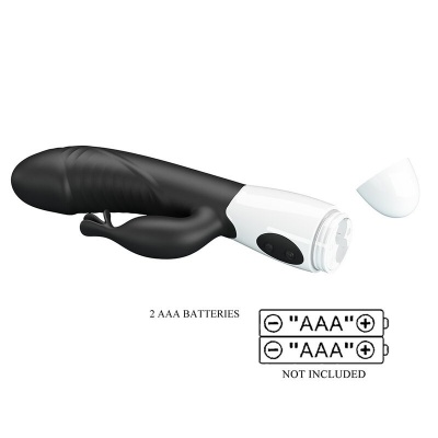Pretty Love Rasmussen Rabbit Vibrator - Black - image 10