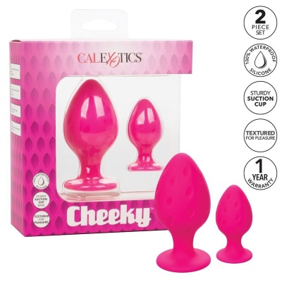 Calexotics Cheeky Butt Plug Pink Small - image 2