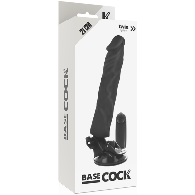 Basecock Realistic Vibrator Black 21 cm - image 4