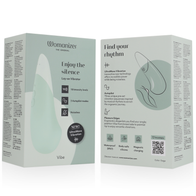 Womanizer Vibe Lay-On Silent Vibrator Sage - image 7