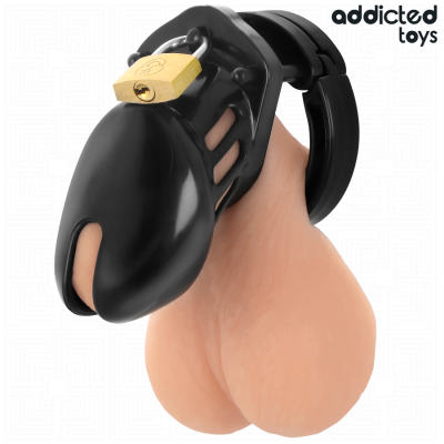 Addicted Toys Locked Obsidian Hold Penis Cage Size S - image 3