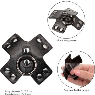Calexotics Euphoria O-Ring Nipple Covers Black - image 7