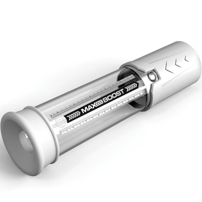 Pump Worx Max Boost White Penis Pump, Manual Piston - image 3