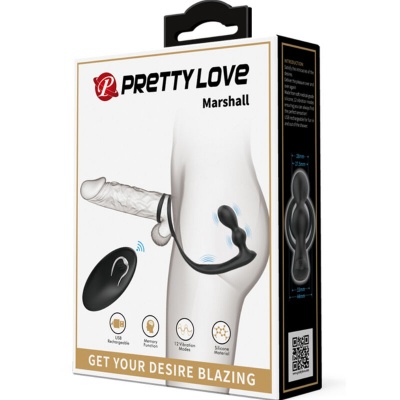 Pretty Love Marshall Penis Ring with Anal Plug - image 9