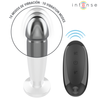Intense Metal Dildo Anal Plug 10 Vibrations M Remote - image 4