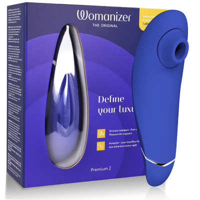Womanizer Premium 2 Clitoral Stimulator Blueberry