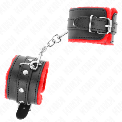 Kink Premium Fur Lined Restraints, Red/Black - image 3