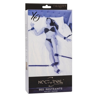CALEXOTICS Nocturnal Bed Restraints Leather Adjustable Black - image 7