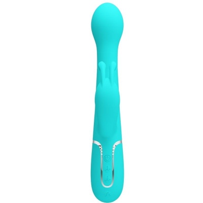 Pretty Love Dejon Rabbit Vibrator 3-in-1 Aqua Green - image 2