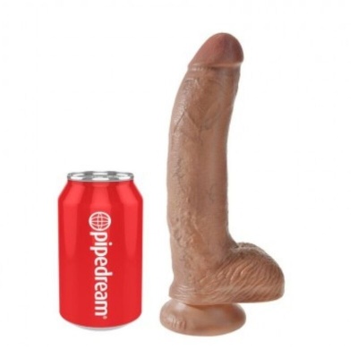 King Cock Realistic Dildo with Balls, 22.8 cm