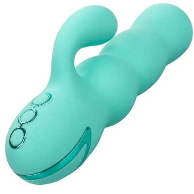 CalExotics Del Mar Diva Rabbit Vibrator Aqua Green - image 6