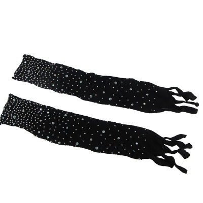 Subblime Fishnet Bodystocking w/ Gloves & Diamonds, Black - image 5