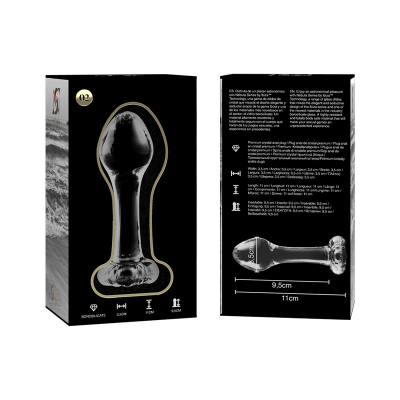Model 2 Anal Plug Borosilicate Glass Clear 11 cm -o- 3.5 cm - image 6