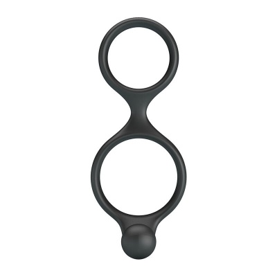 CRAZY BULL - Florian Double Cock And Ball Ring Black - image 3