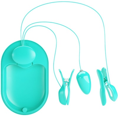 Pretty Love Electrostimulation Nipple Clamps Blue - image 2