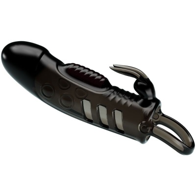 Pretty Love Sloane Rabbit Penis Sheath Black - image 1