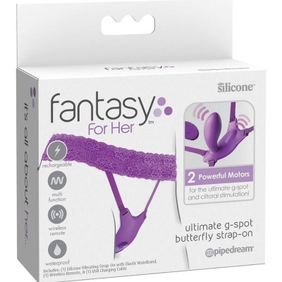 Fantasy For Her Butterfly Harness Vibrator, Rechargeable & Remote - image 5