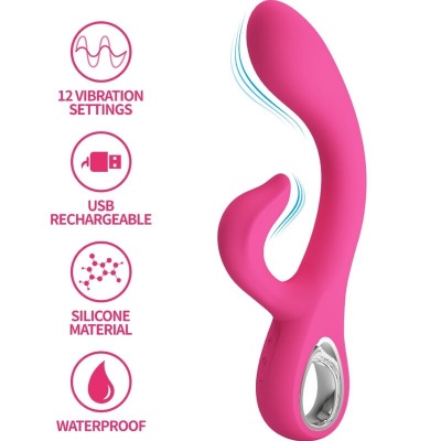 Pretty Love Fritz Rabbit Vibrator Pink - image 2