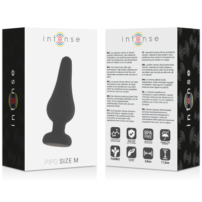 Intense Anal Plug Pipo M Black 11 CM - image 4