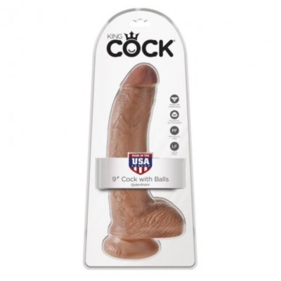 King Cock Realistic Dildo with Balls, 22.8 cm - image 5