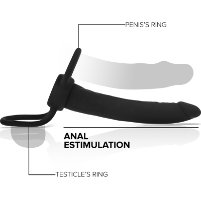 Mythology Cobi Onyx Anal Dildo Dual Ring - image 3