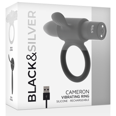 Black&Silver Cameron Rechargeable Ring, Black - image 5