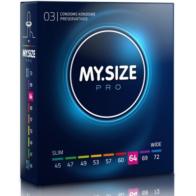 My Size Pro Condoms 64mm 3 Pack My Size Pro Condoms 64mm 3 Pack