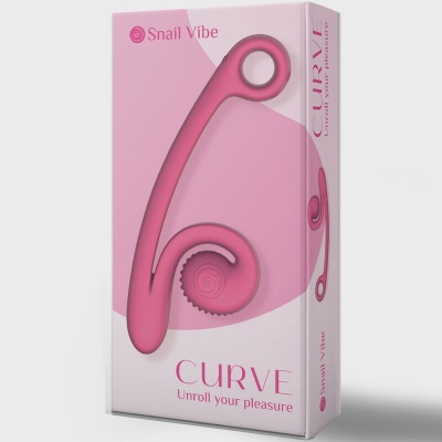 Snail Vibe Curve Vibrator Pink - image 4