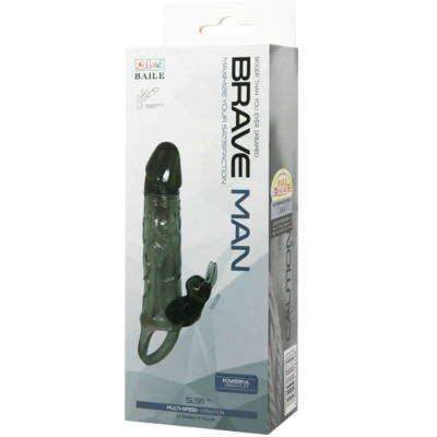 Baile Brave Man Penis Cover With Rabbit Black - image 9