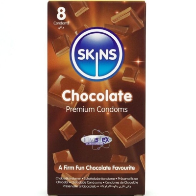 Skins Chocolate Premium Condoms Pack 8 - image 1