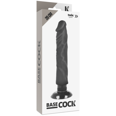 Basecock Realistic Vibrator Black 20 cm - image 5