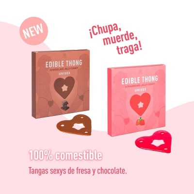 Secret Play Heart-Shaped Strawberry Edible Thong - image 4