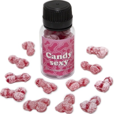 Diablo Picante - Candy Sexy Jar of 12 Strawberry-Cherry Flavor Gummies
