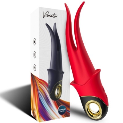 Armony Shadow Red Double-Head Teasing Vibrator - image 6