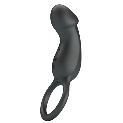 Pretty Love Trae Vibrating Ring with Stimulator Black - image 3