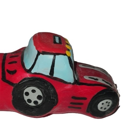 Condomerie Handpainted Novelty Tractor Red XL Condomerie Handpainted Novelty Tractor Red XL