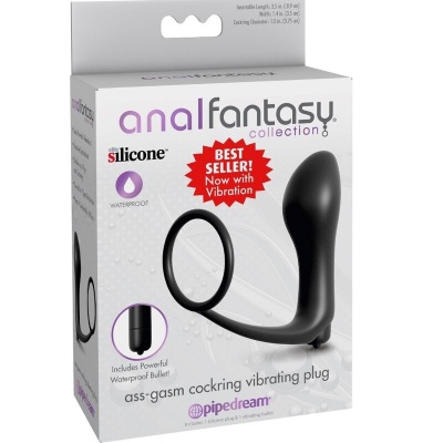 Anal Fantasy Ass-Gasm Cockring Vibrator Plug - image 2