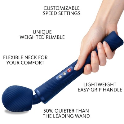 Fun Factory Vim Weighted Rumble Wand Blue - image 2