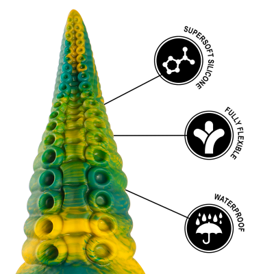 Epic Cetus Green Tentacle Dildo Small - image 8