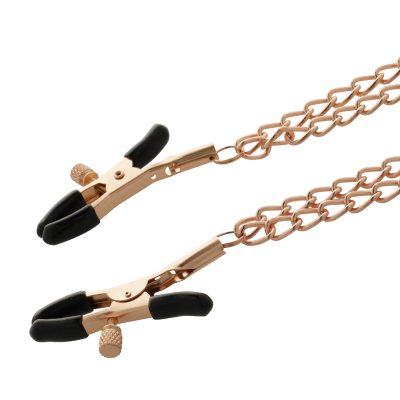 Coquette Chic Desire - Fantasy Metal Nipple Clips With Chain - image 5