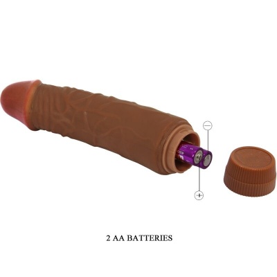 Baile Jeff Realistic Vibrator 19.5 CM Mulatto - image 4