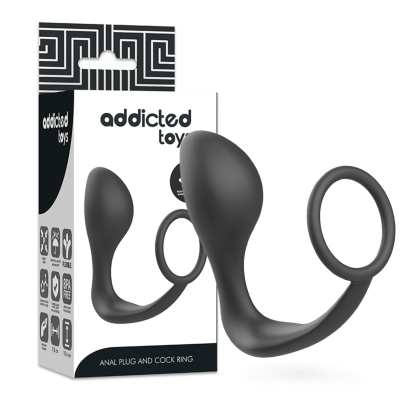 Addicted Toys Anal Plug with Silicone Ring - image 2